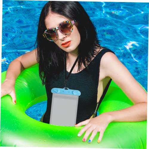 Mikinona Pochette Étanche pour Téléphone à Protection Waterproof 2 Pièces Transparente avec Cordon pour Activités Aquati