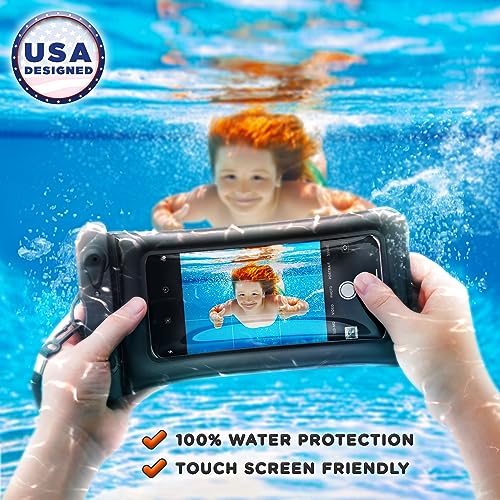 Étui étanche Mata1 pour Smartphone (Lot de 2, 23 x 11 cm) - Support Universel pour Natation