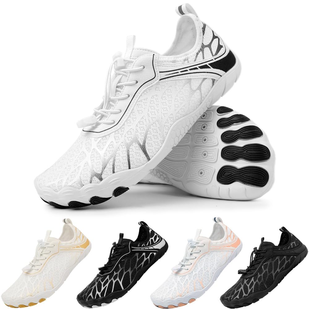 Baodenvi Chaussures d'eau Chaussures de Bain Hommes Femmes Séchage Rapide D'été Pieds Nus Chaussures Aquatiques Unisexe 